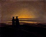 Caspar David Friedrich Wall Art - Sunset